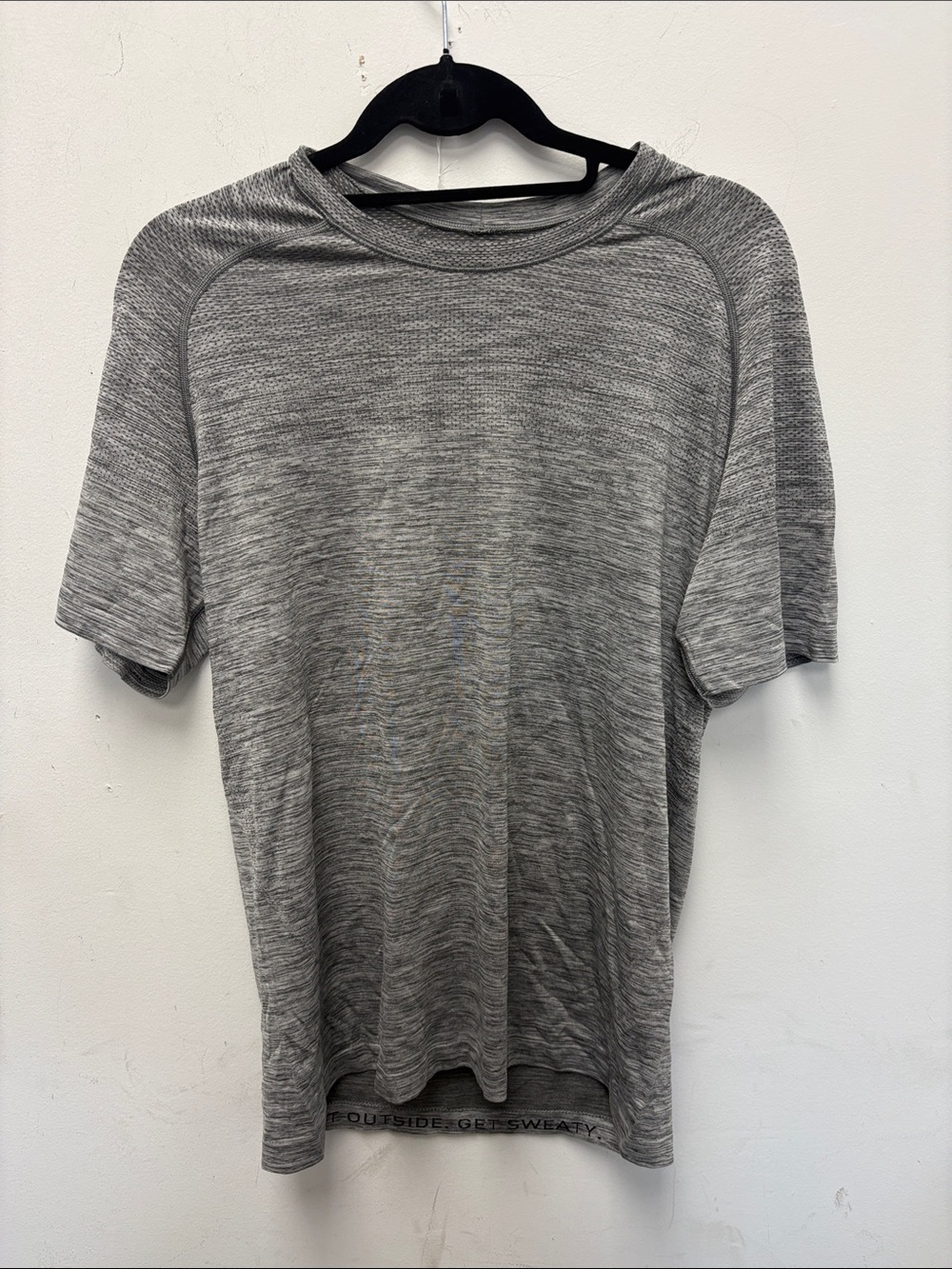 Lululemon Grey Heather Short Sleeve Performance Tee